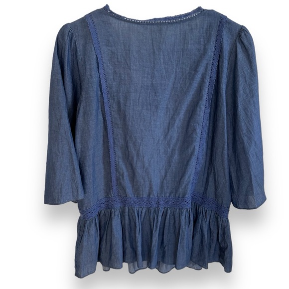 NWT Matilda Jane Hour by Hour Chambray Cardigan Jacket Denim Light Jean | Large - Picture 3 of 8